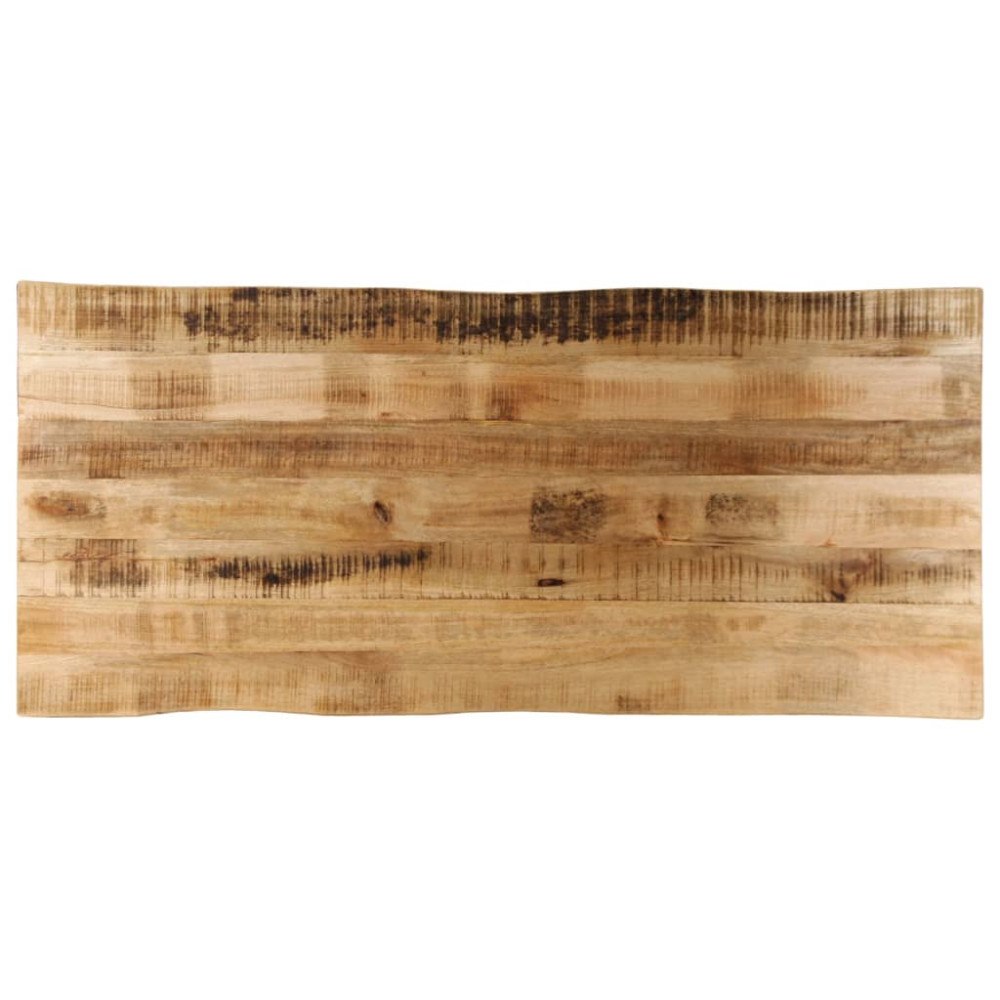 vidaXL Bordsskiva 140x60x3,8 cm levande kant massivt grovt mangoträ