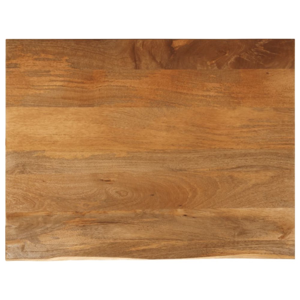 vidaXL Bordsskiva 90x80x2,5 cm levande kant massivt mangoträ