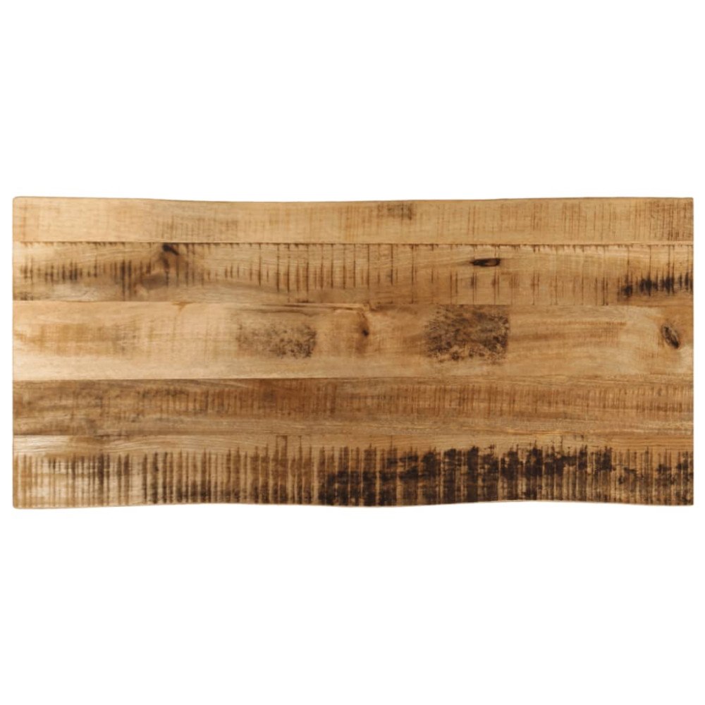 vidaXL Bordsskiva 80x40x2,5 cm levande kant massivt grovt mangoträ