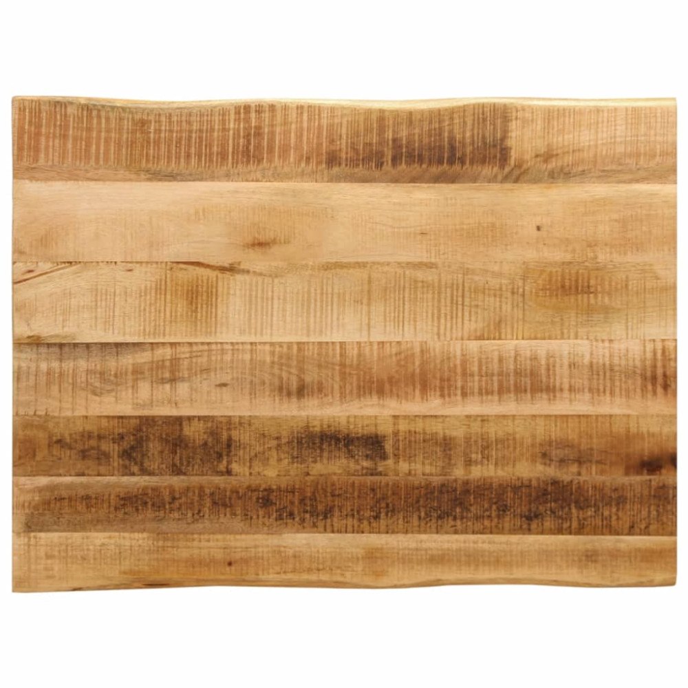 vidaXL Bordsskiva 70x60x3,8 cm levande kant massivt grovt mangoträ