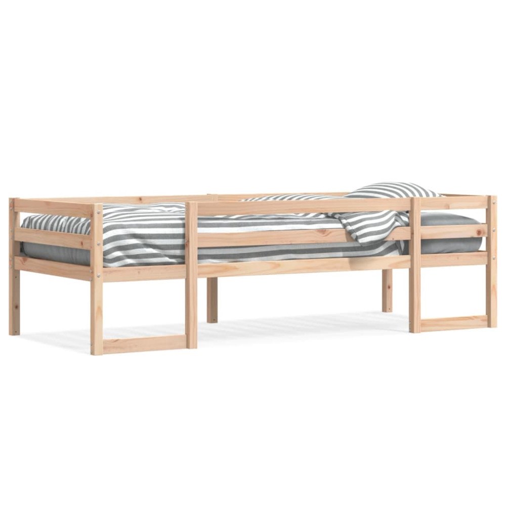 vidaXL Sängram för barnsäng 80x200 cm massiv furu