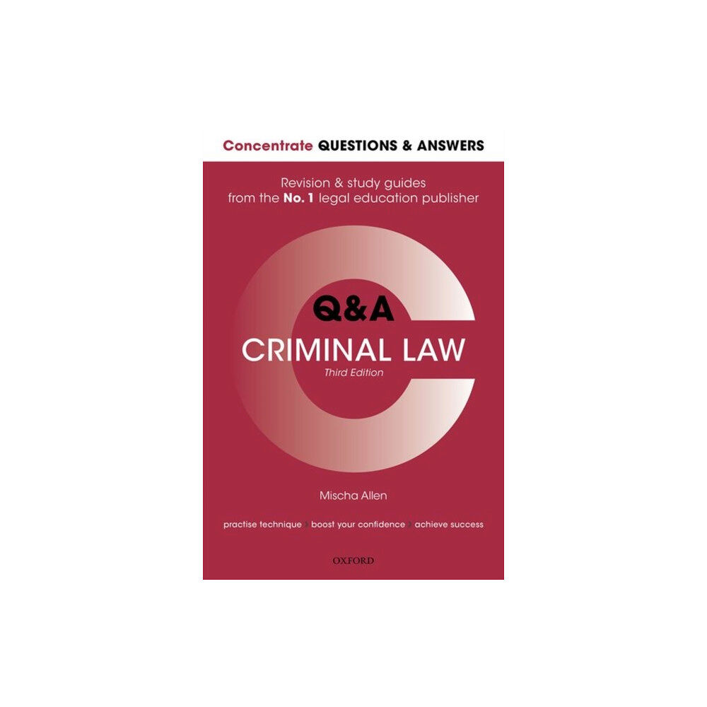 Oxford University Press Concentrate Questions and Answers Criminal Law (häftad, eng)