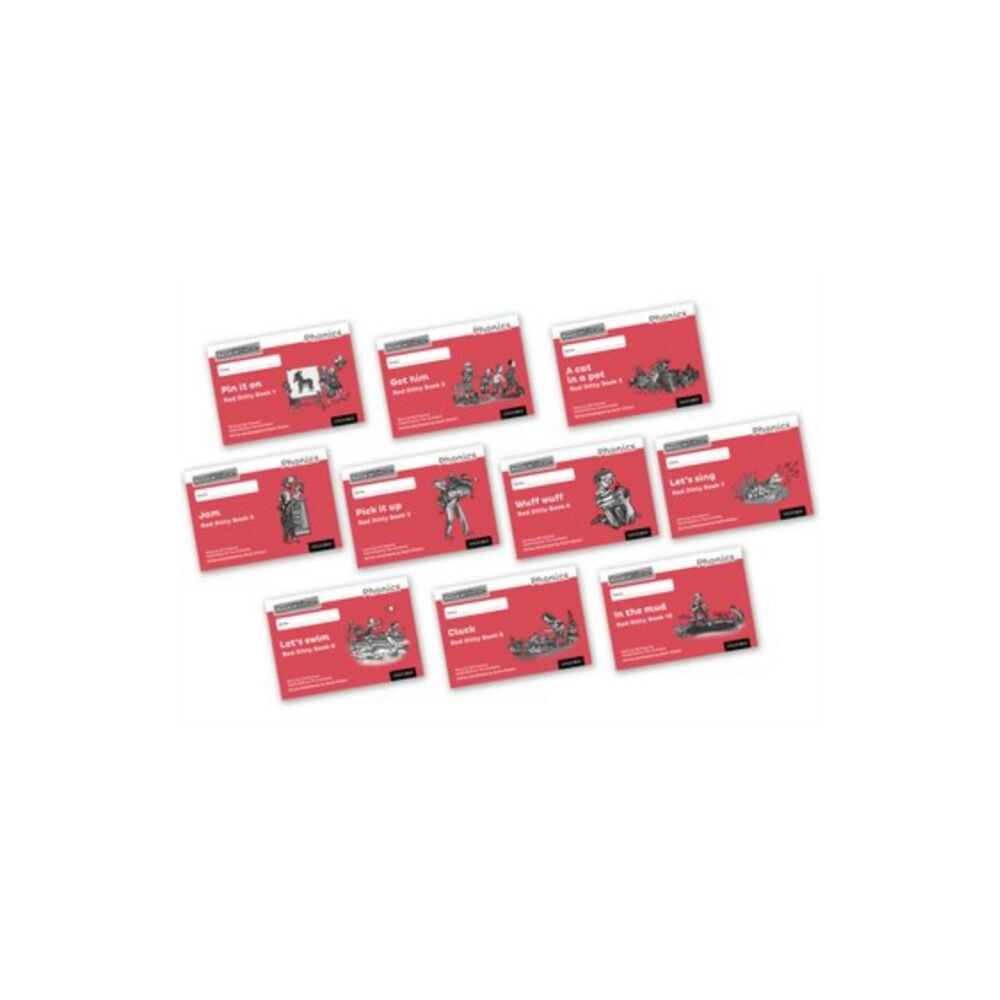Oxford University Press Read Write Inc. Phonics: Red Ditty Black & White Books (Mixed Pack of 10) (häftad, eng)
