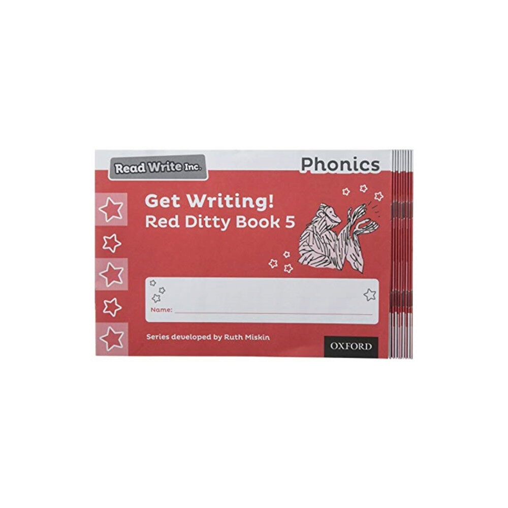 Oxford University Press Read Write Inc. Phonics: Get Writing! Red Ditty Book 5 Pack of 10 (häftad, eng)