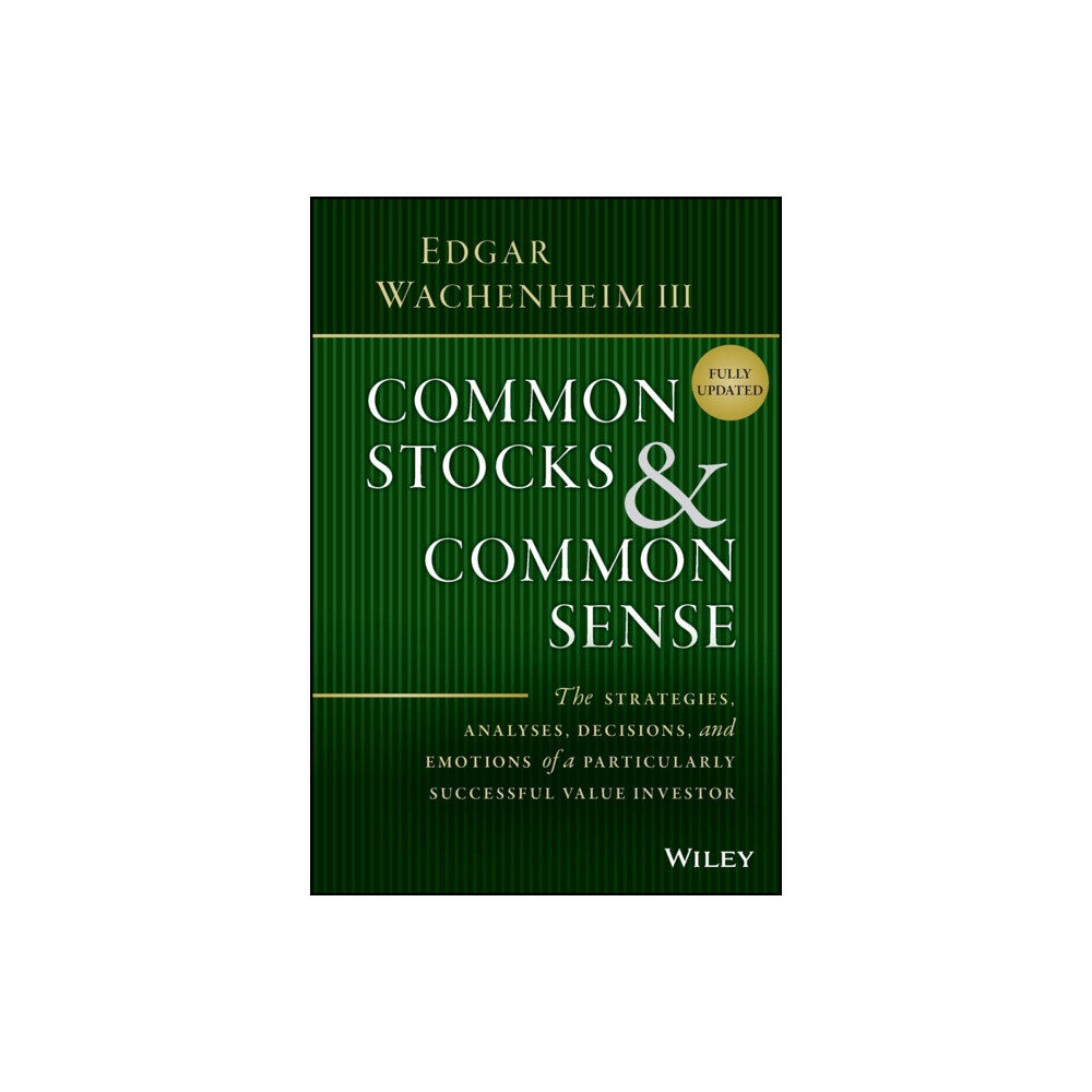 John Wiley & Sons Inc Common Stocks and Common Sense (inbunden, eng)