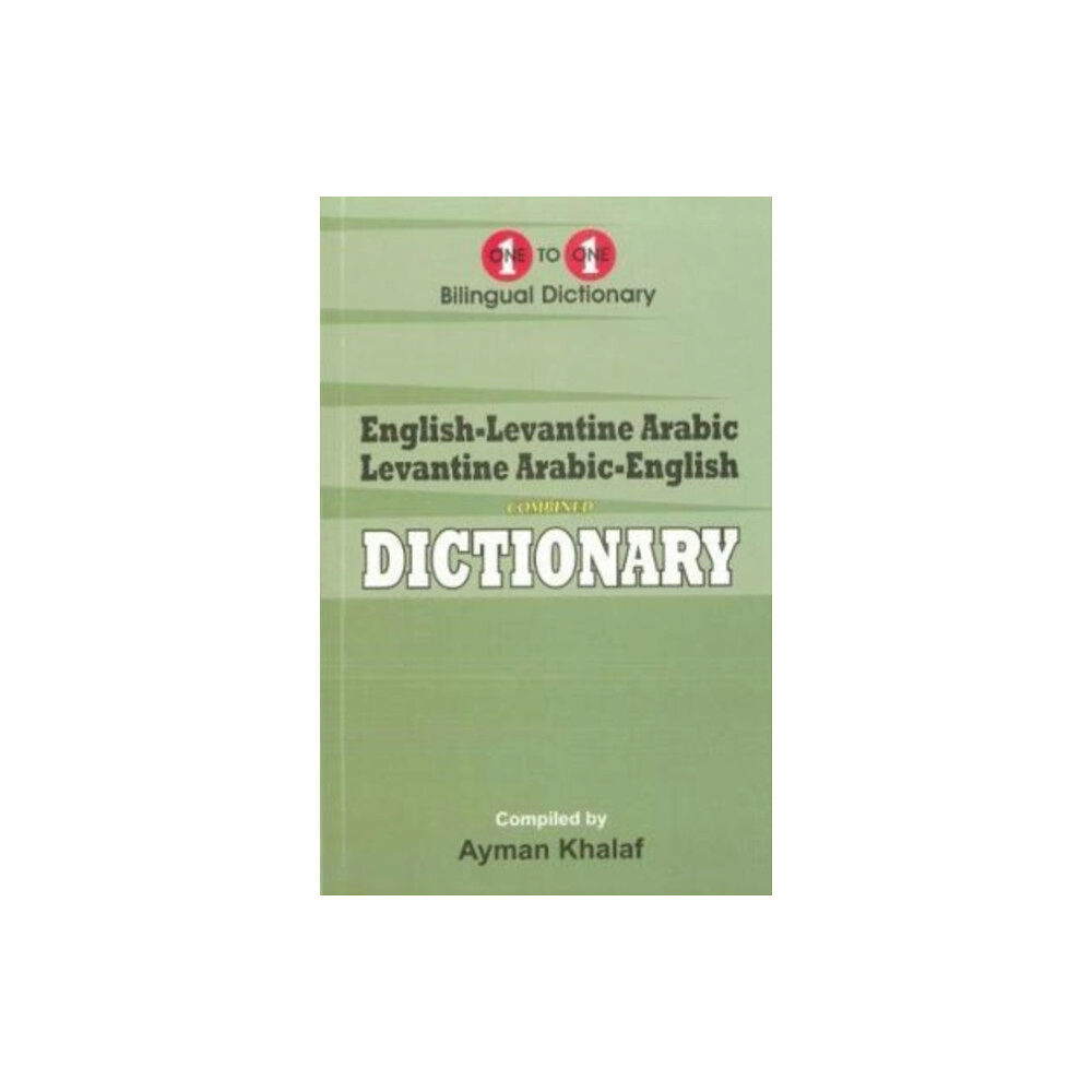 IBS Books English-Levantine Arabic & Levantine Arabic-English One-to-One Dictionary (exam-suitable) (häftad, eng)