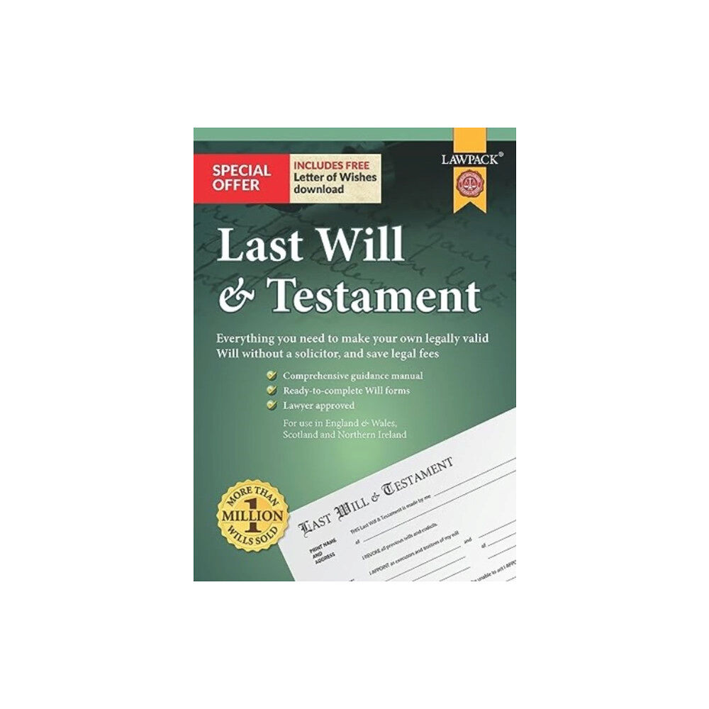 Lawpack Publishing Ltd Last Will & Testament Kit (häftad, eng)