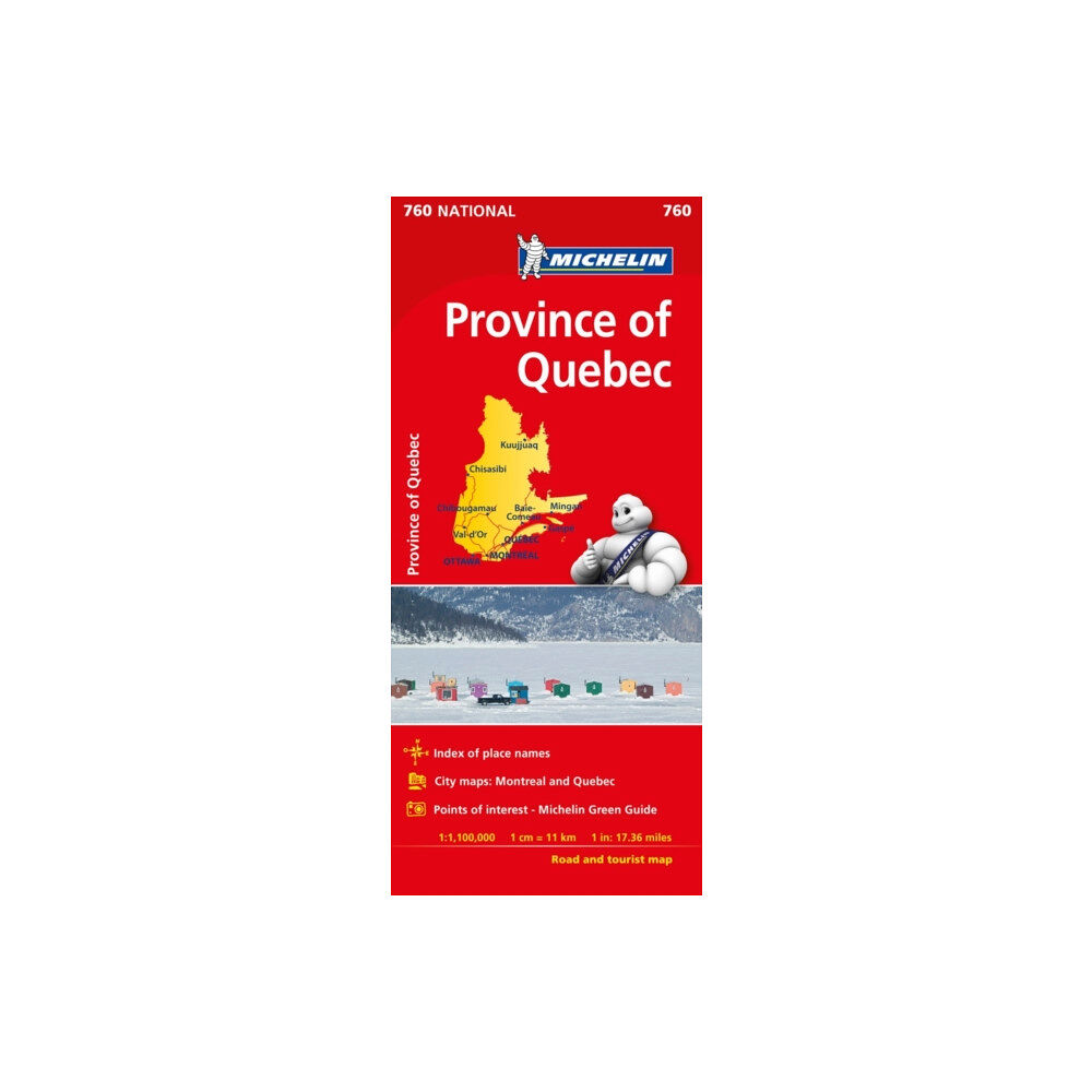 Michelin Editions Des Voyages Quebec - Michelin National Map 760