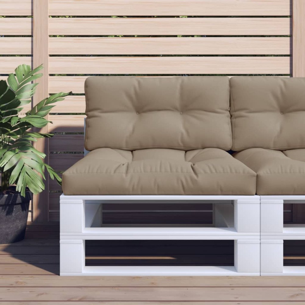 vidaXL Palldyna taupe 80x40x12 cm tyg