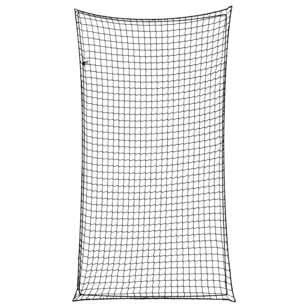 vidaXL Lastnät med elastiskt rep svart 3x1,65 m PP