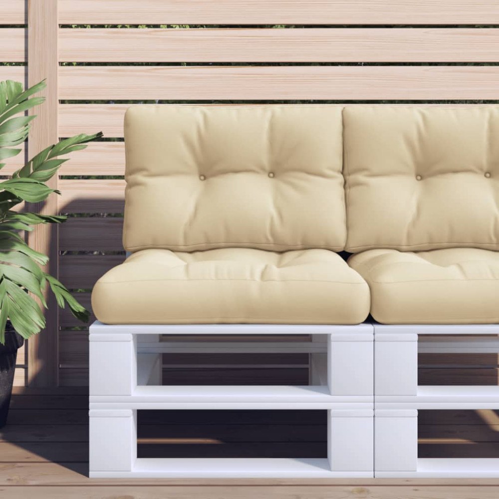 vidaXL Palldyna beige 60x40x12 cm tyg