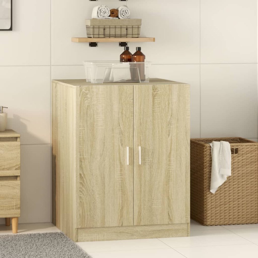 vidaXL Tvättmaskinsskåp sonoma-ek 70,5x71,5x91,5 cm