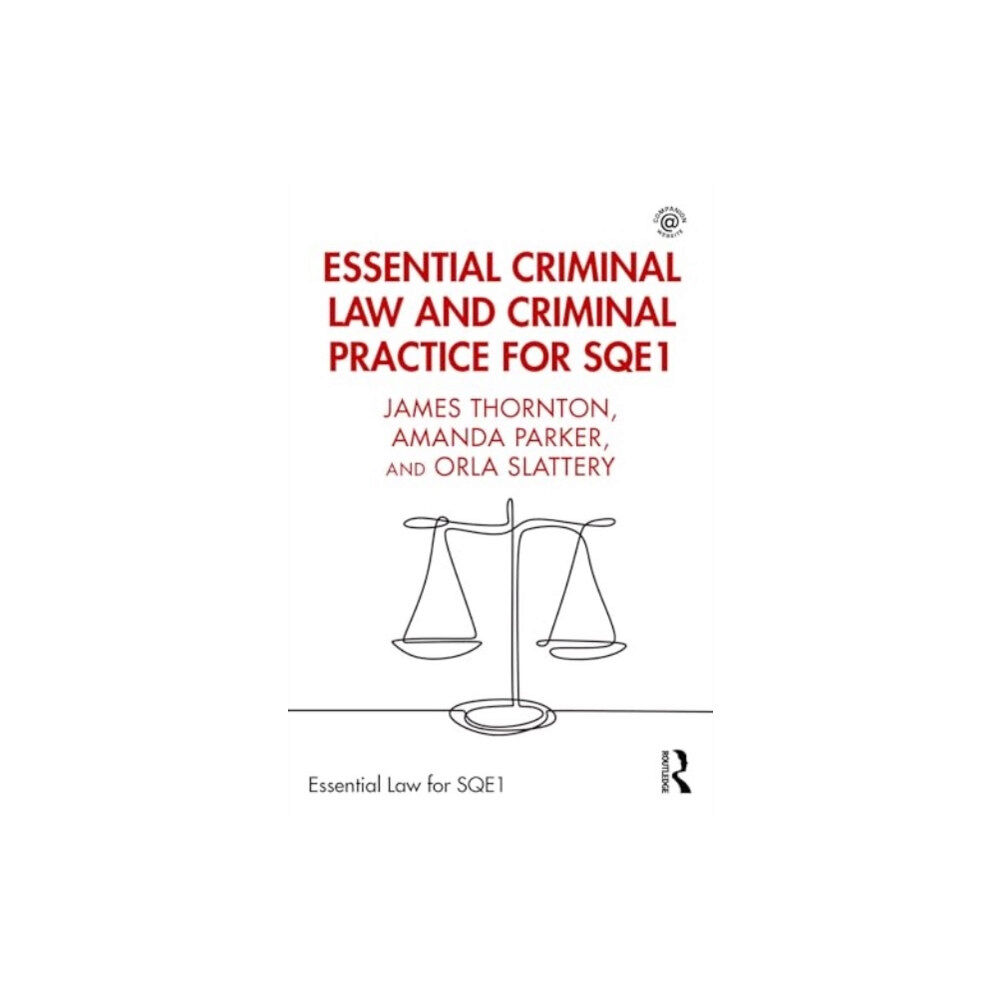 Taylor & francis ltd Essential Criminal Law and Criminal Practice for SQE1 (häftad, eng)