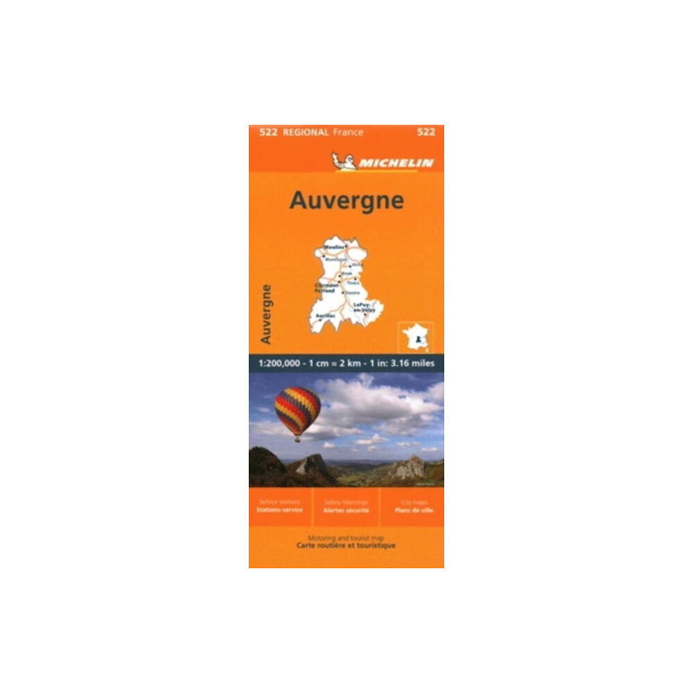 Michelin Editions Des Voyages Auvergne Limousin - Michelin Regional Map 522