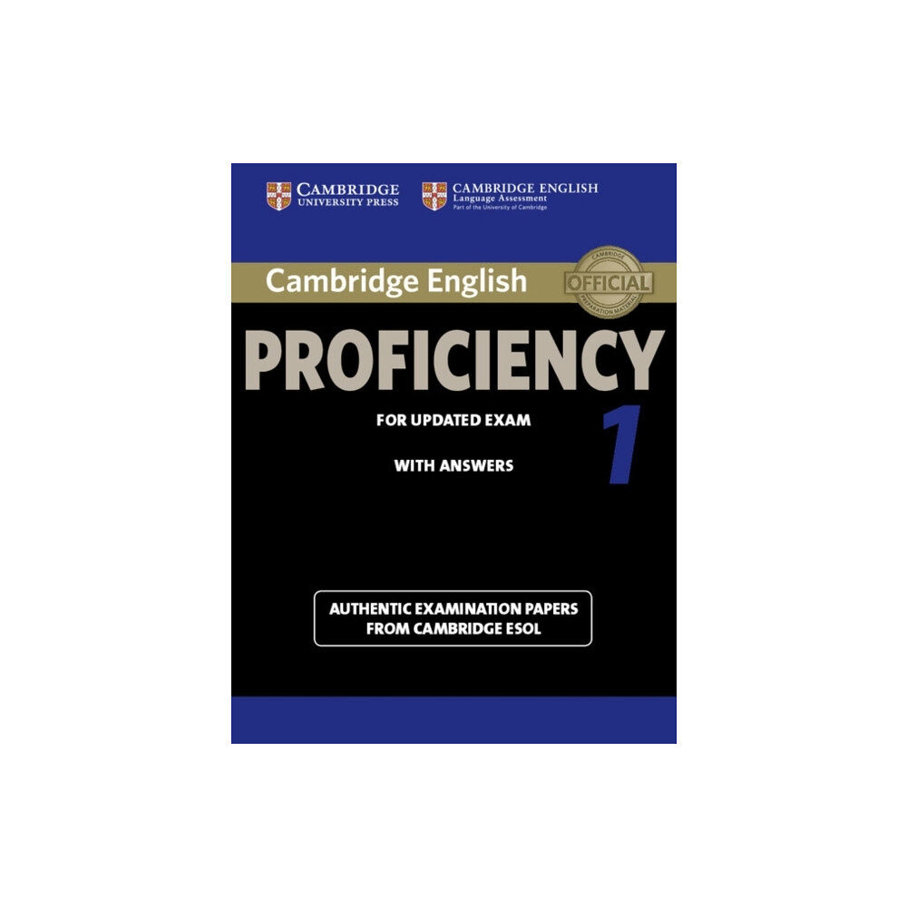Cambridge University Press Cambridge English Proficiency 1 for Updated Exam Student's Book with Answers (häftad, eng)