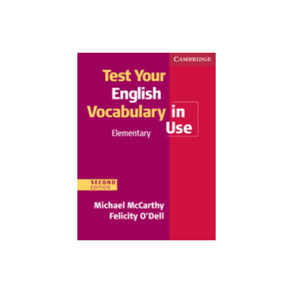 Cambridge University Press Test Your English Vocabulary in Use Elementary with Answers (häftad, eng)