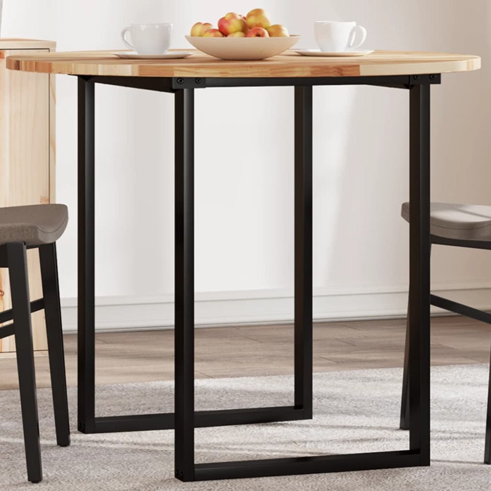 vidaXL Bordsskiva rund Ø90x2 cm massivt akaciaträ