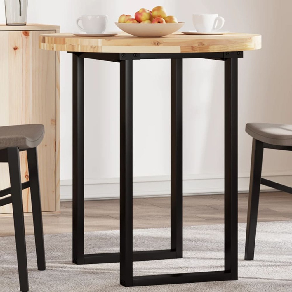 vidaXL Bordsskiva rund Ø70x4 cm massivt akaciaträ