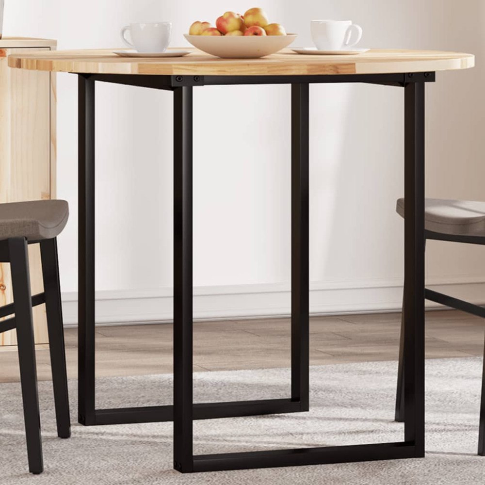vidaXL Bordsskiva rund Ø90x2 cm massivt akaciaträ