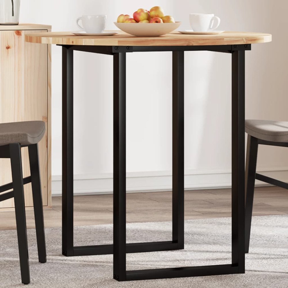 vidaXL Bordsskiva rund Ø80x2 cm massivt akaciaträ