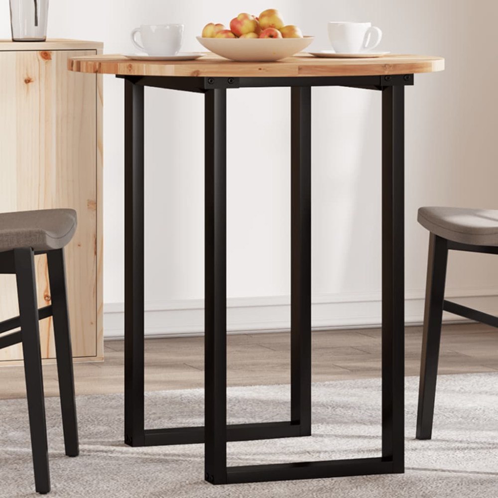 vidaXL Bordsskiva rund Ø70x2 cm massivt akaciaträ