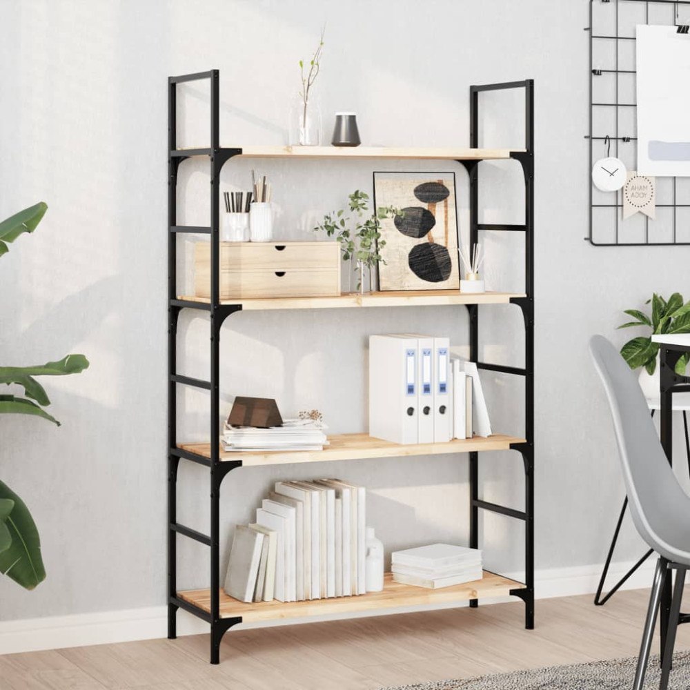 vidaXL Svävande hyllor 3 st 100x30x2 cm obehandlat massivt akaciaträ