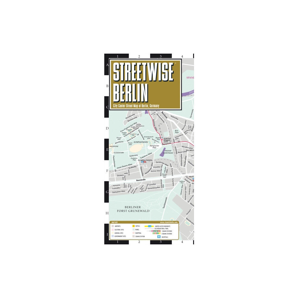 Michelin Editions Des Voyages Streetwise Berlin Map - Laminated City Center Street Map of Berlin, Germany