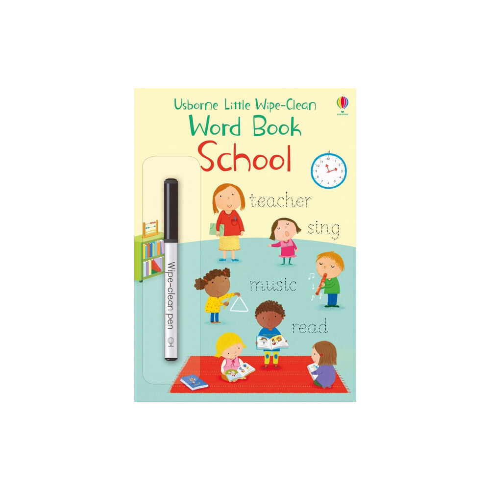 Usborne Publishing Ltd Little Wipe-Clean Word Book School (häftad, eng)