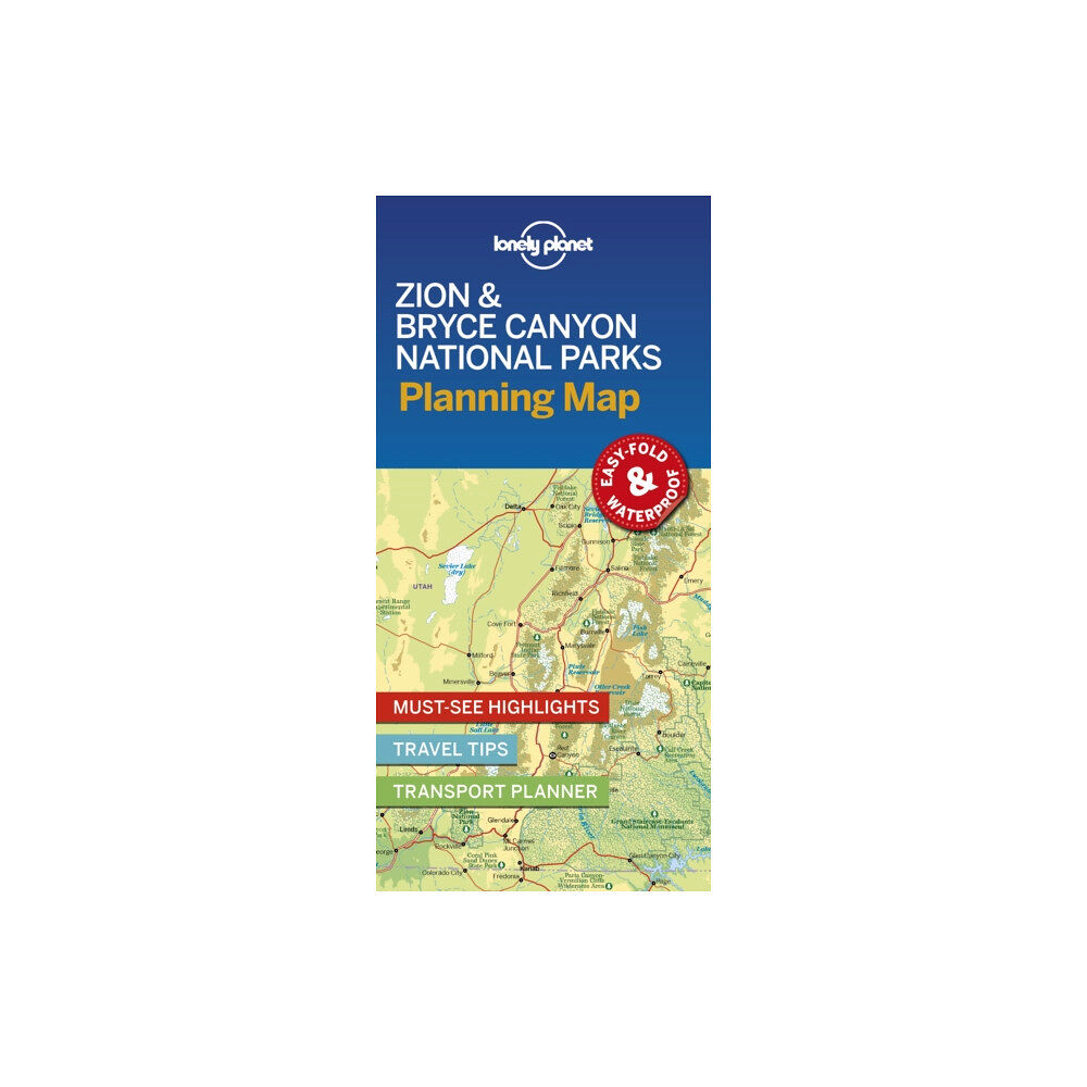 Lonely Planet Global Limited Lonely Planet Zion & Bryce Canyon National Parks Planning Map