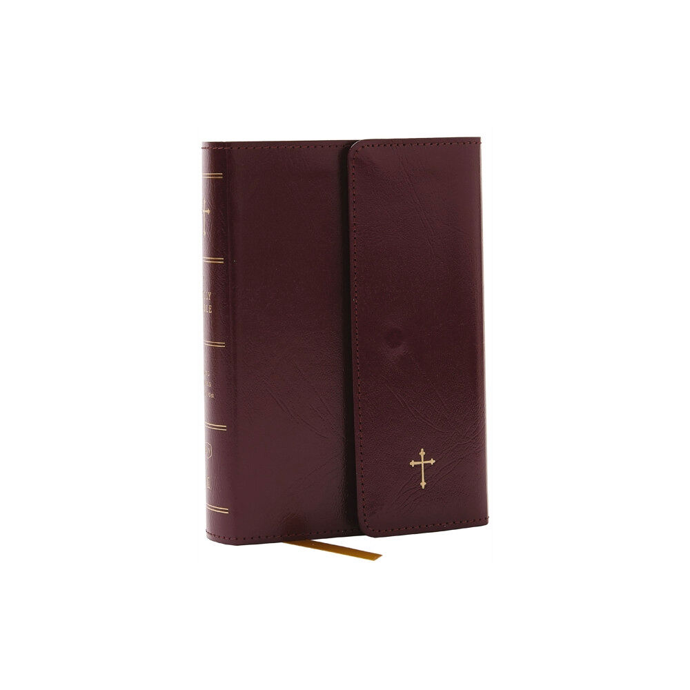 Thomas nelson publishers KJV Holy Bible: Compact with 43,000 Cross References, Burgundy Leatherflex with flap, Red Letter, Comfort Print: King Ja...