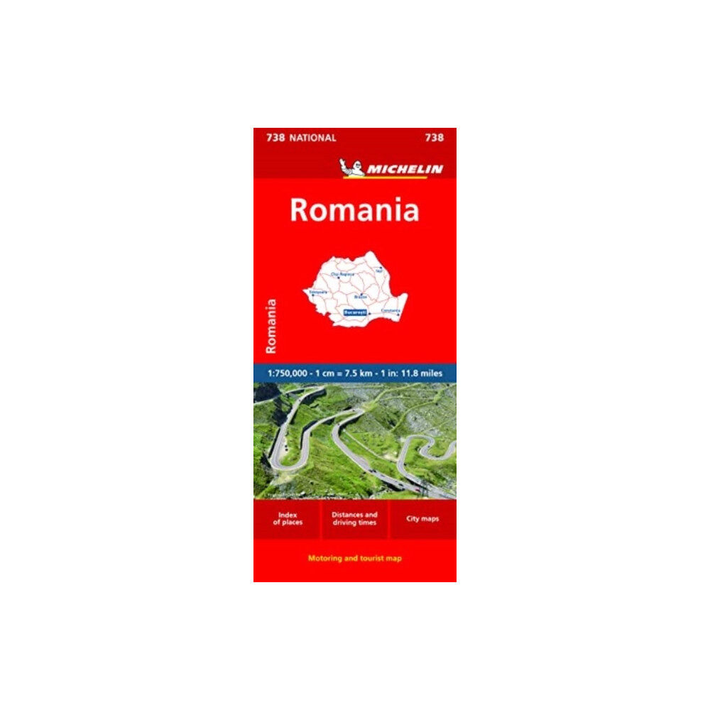 Michelin Editions Des Voyages Romania - Michelin National Map 738