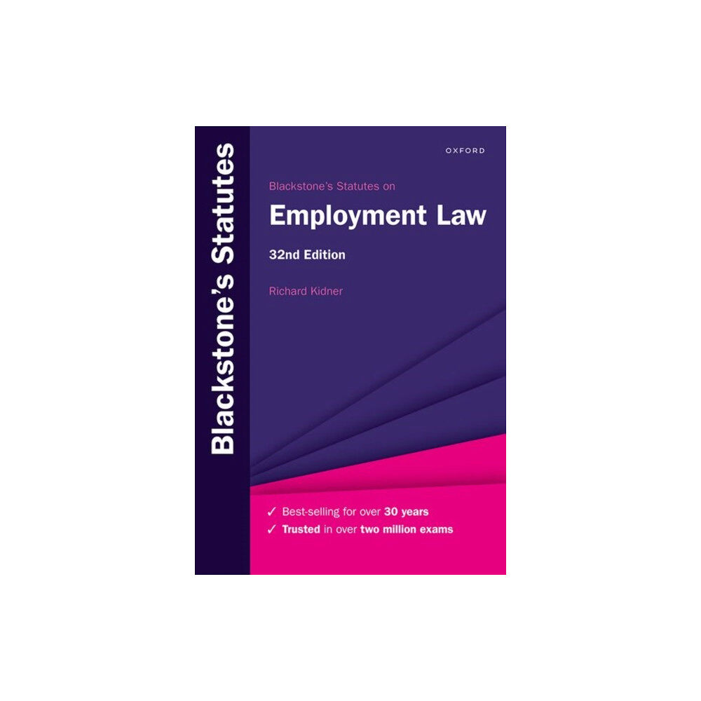 Oxford University Press Blackstone's Statutes on Employment Law (häftad, eng)