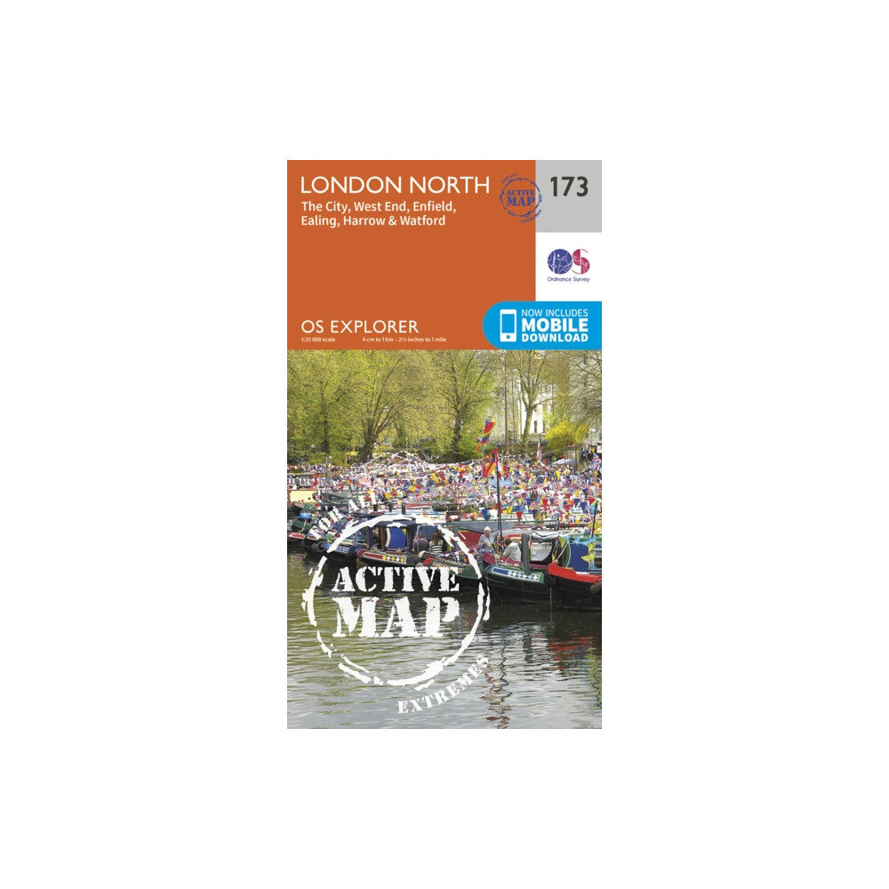 Ordnance Survey London North, The City, West End, Enfield, Ealing, Harrow & Watford