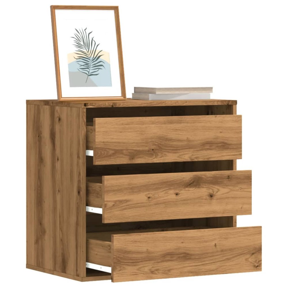 vidaXL Byrå ek 60x41x58 cm konstruerat trä
