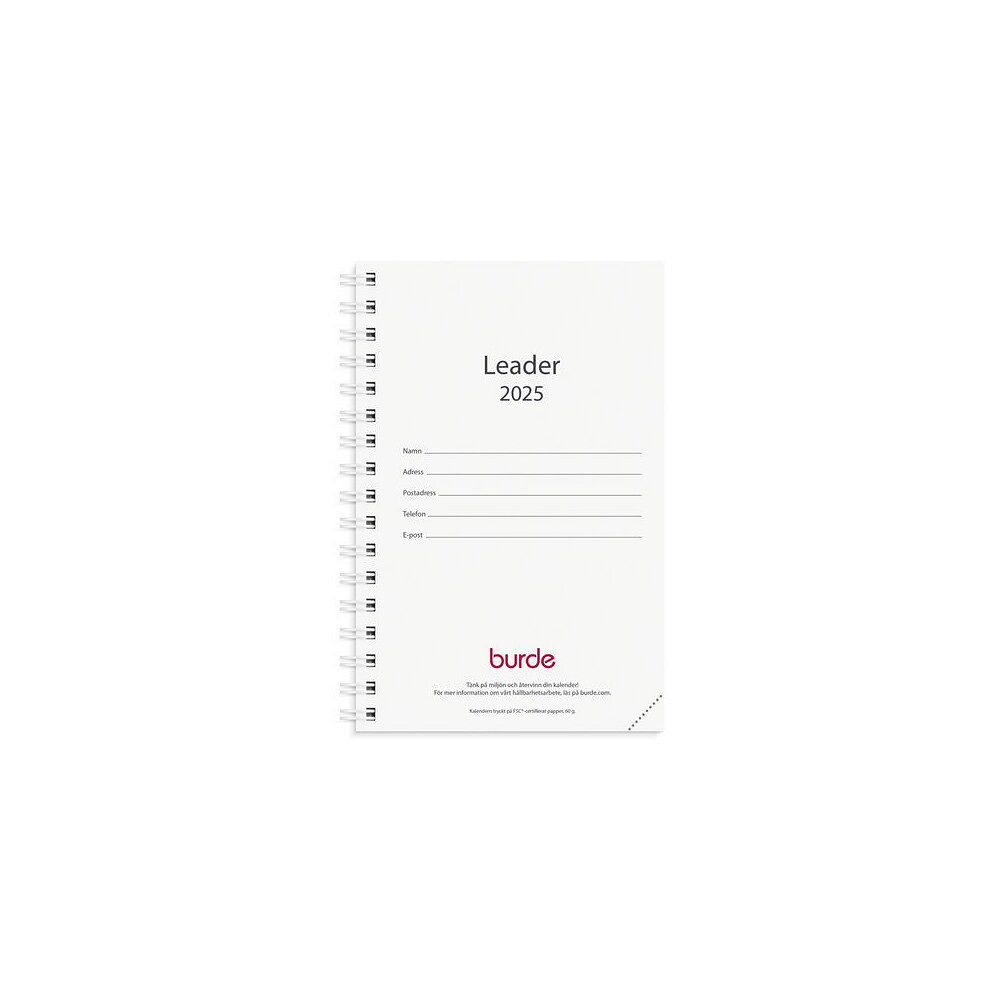 Burde Kalender Leader refill 2025