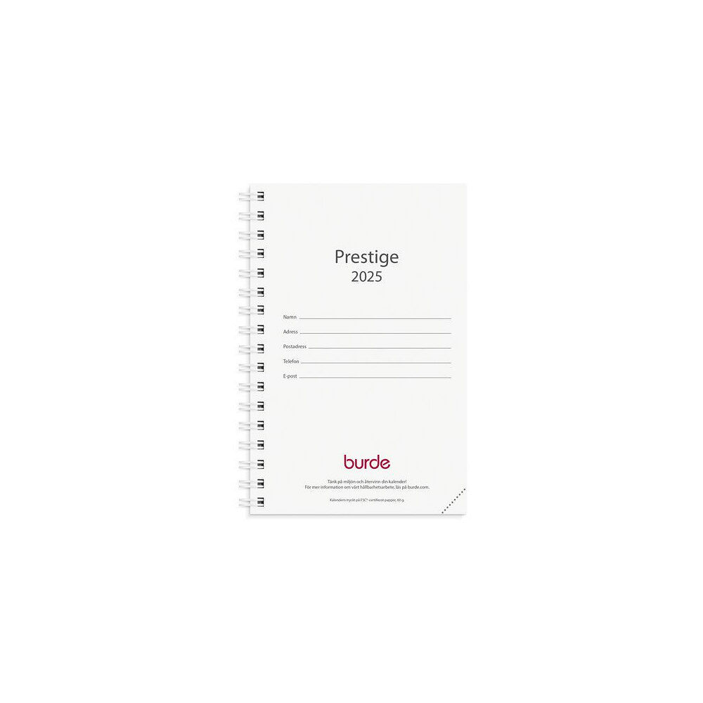 Burde Kalender Prestige refill 2025