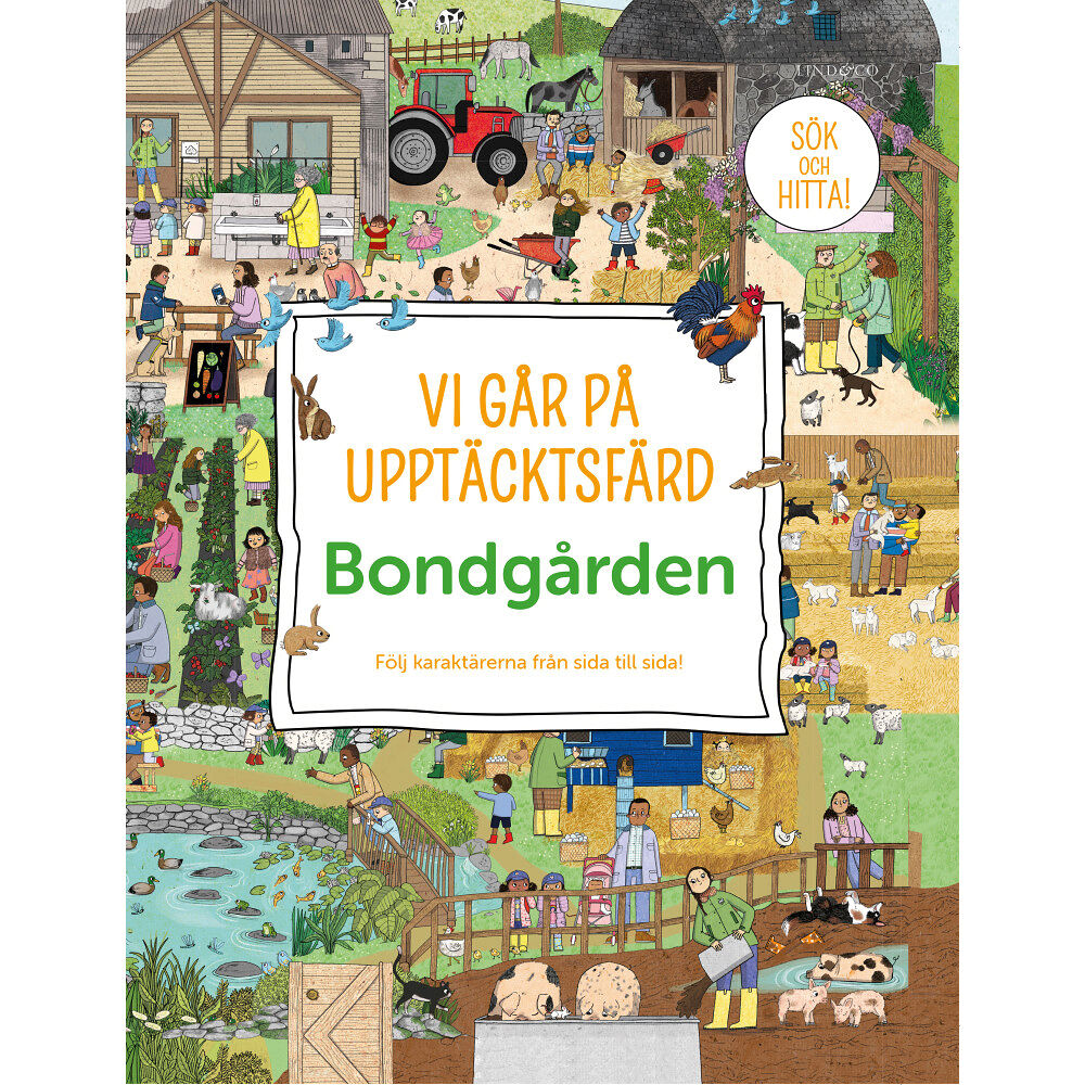 Lind & Co Vi går på upptäcktsfärd Bondgården (bok, board book)