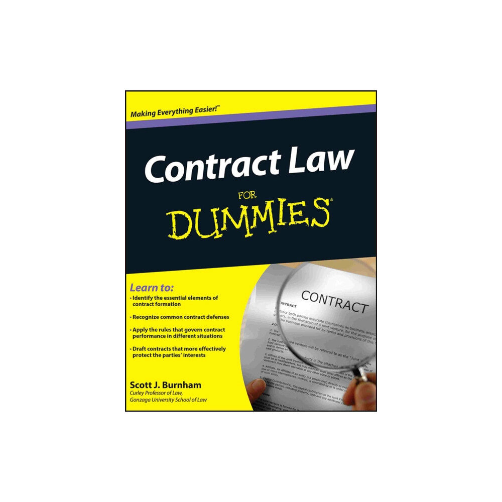 John Wiley & Sons Inc Contract Law For Dummies (häftad, eng)
