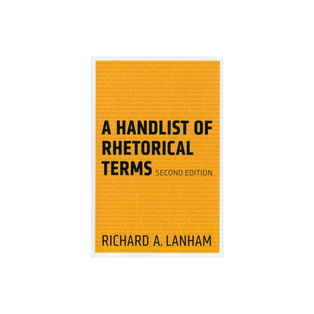 University of california press A Handlist of Rhetorical Terms (häftad, eng)