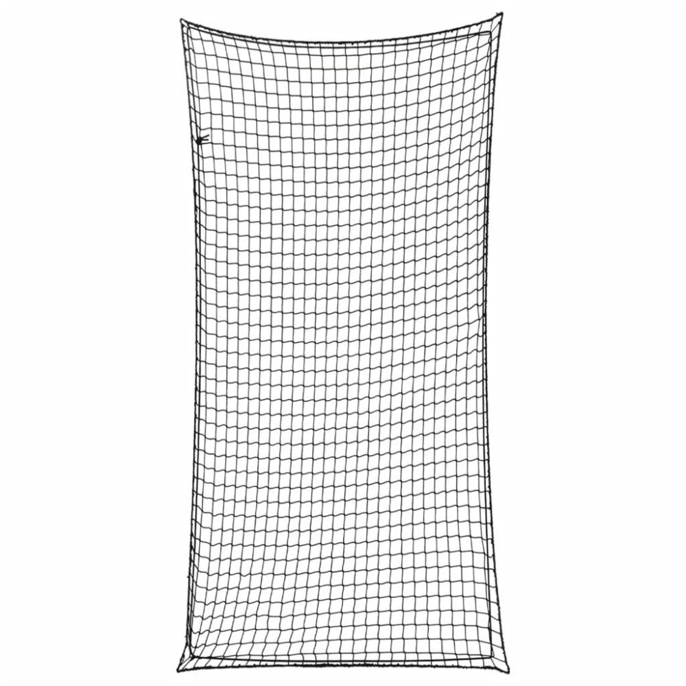 vidaXL Lastnät med elastiskt rep svart 6x3 m PP