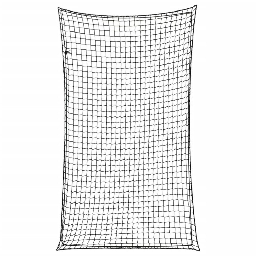 vidaXL Lastnät med elastiskt rep svart 6x3,5 m PP