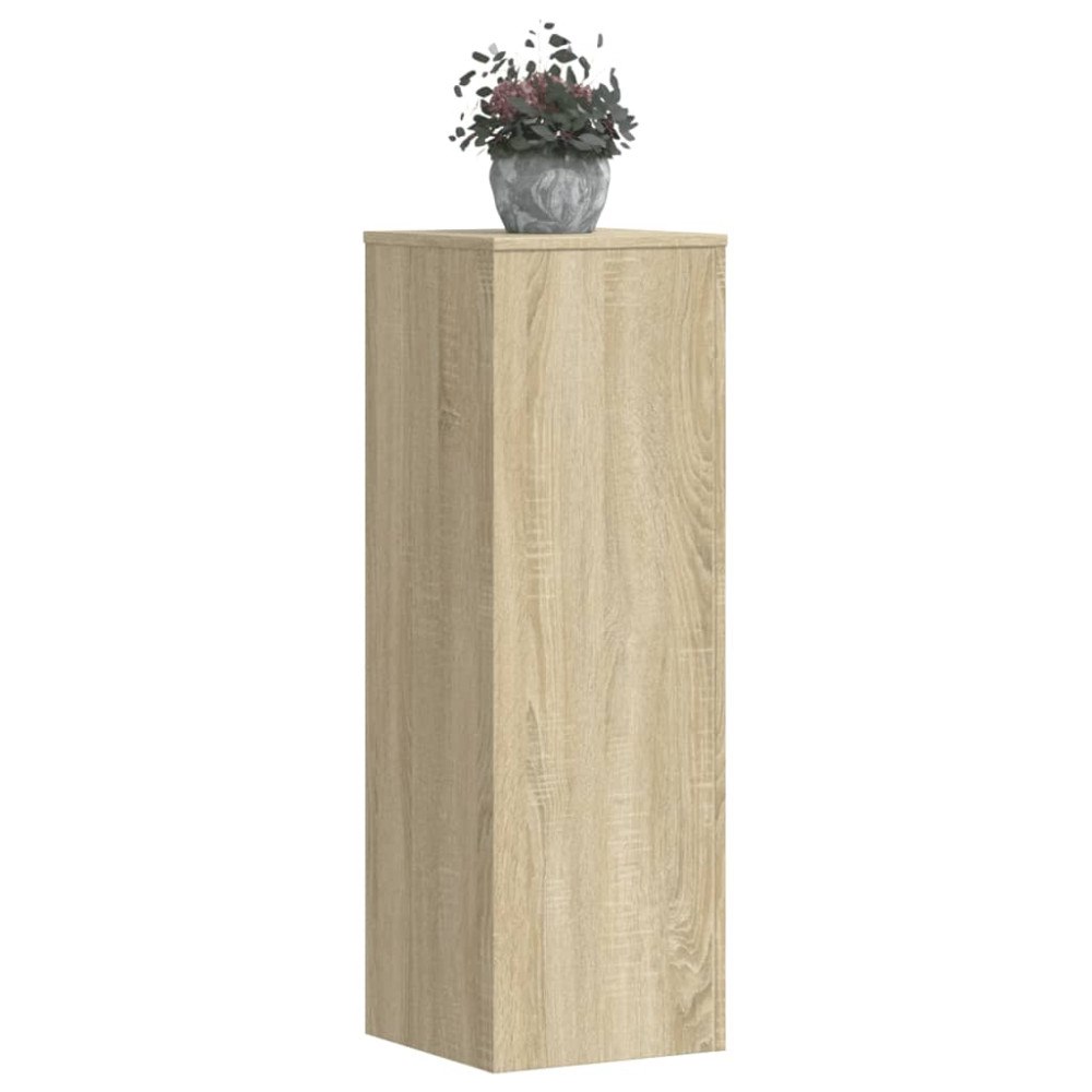 vidaXL Växtställ 2 st sonoma-ek 33x33x100 cm konstruerat trä