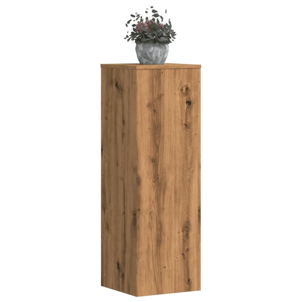 vidaXL Växtställ 2 st ek 33x33x100 cm konstruerat trä