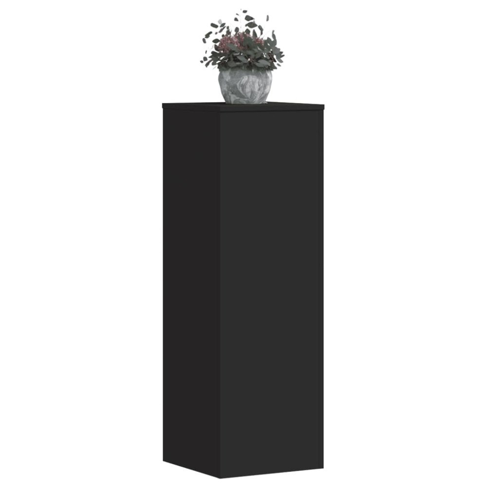 vidaXL Växtställ 2 st svart 33x33x100 cm konstruerat trä