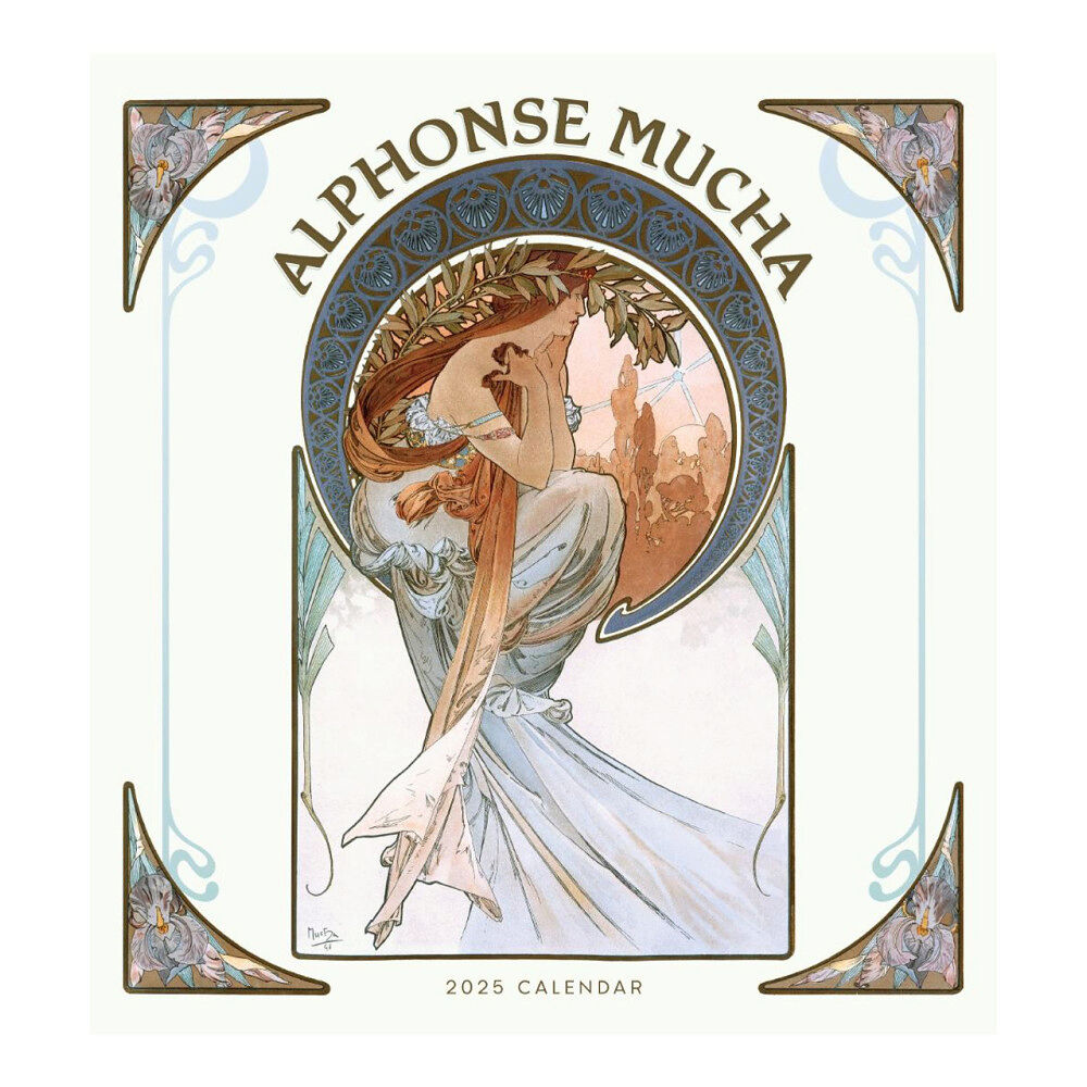 Pomegranate Europe Ltd Alphonse Mucha CAL25136: 2025 Wall Calendar