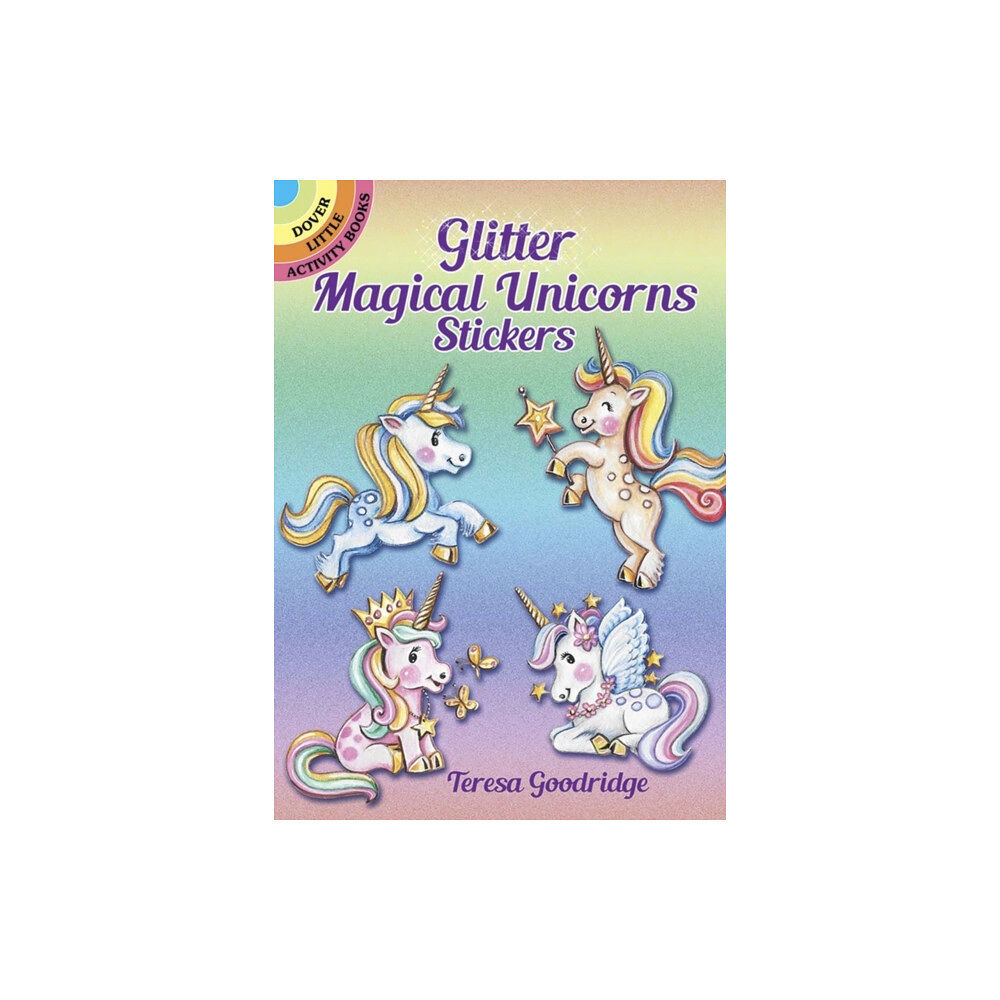 Dover publications inc. Glitter Magical Unicorns Stickers (häftad, eng)