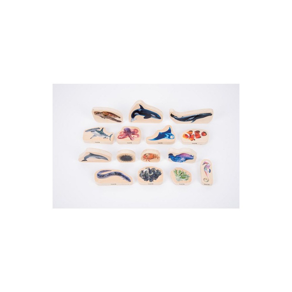 No Brand Träfigurer havet 15/fp