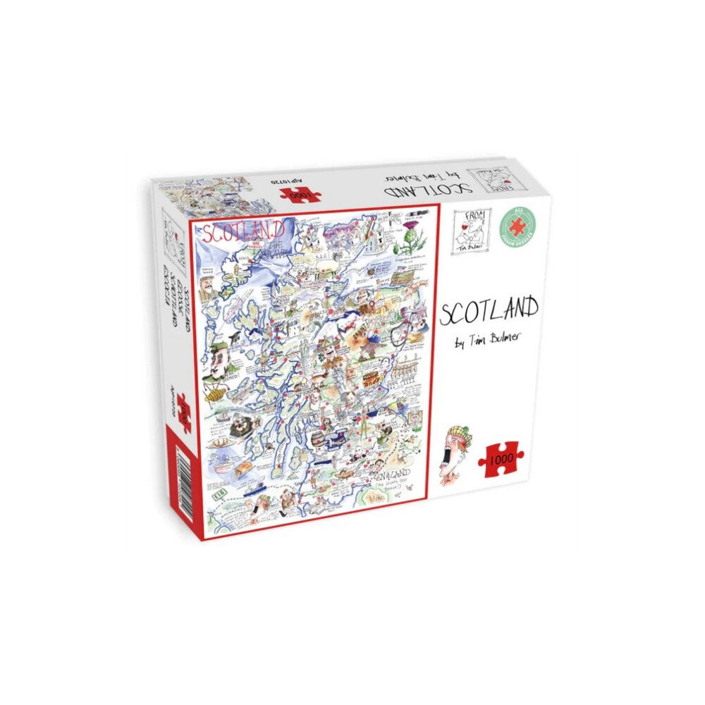 ALL JIGSAW PUZZLES Map of Scotland Jigsaw 1000 Piece Puzzle