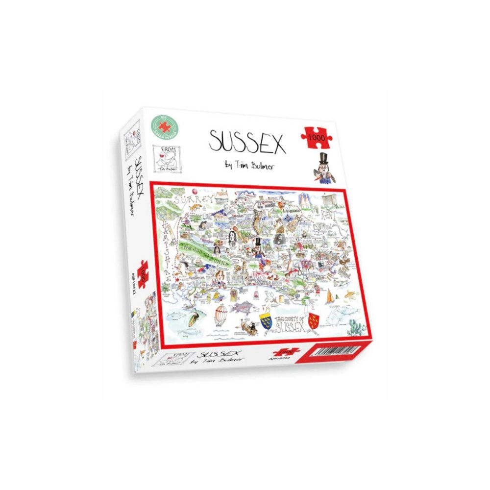 ALL JIGSAW PUZZLES Map of Sussex Jigsaw 1000 Piece Puzzle