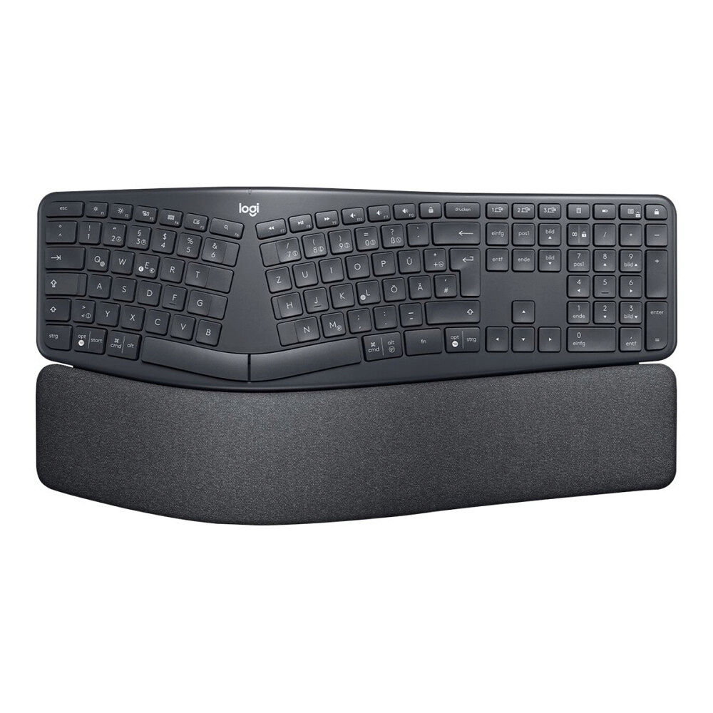 Logitech Logitech ERGO K860 - tangentbord - QWERTY - USA, internationellt - grafit Inmatningsenhet